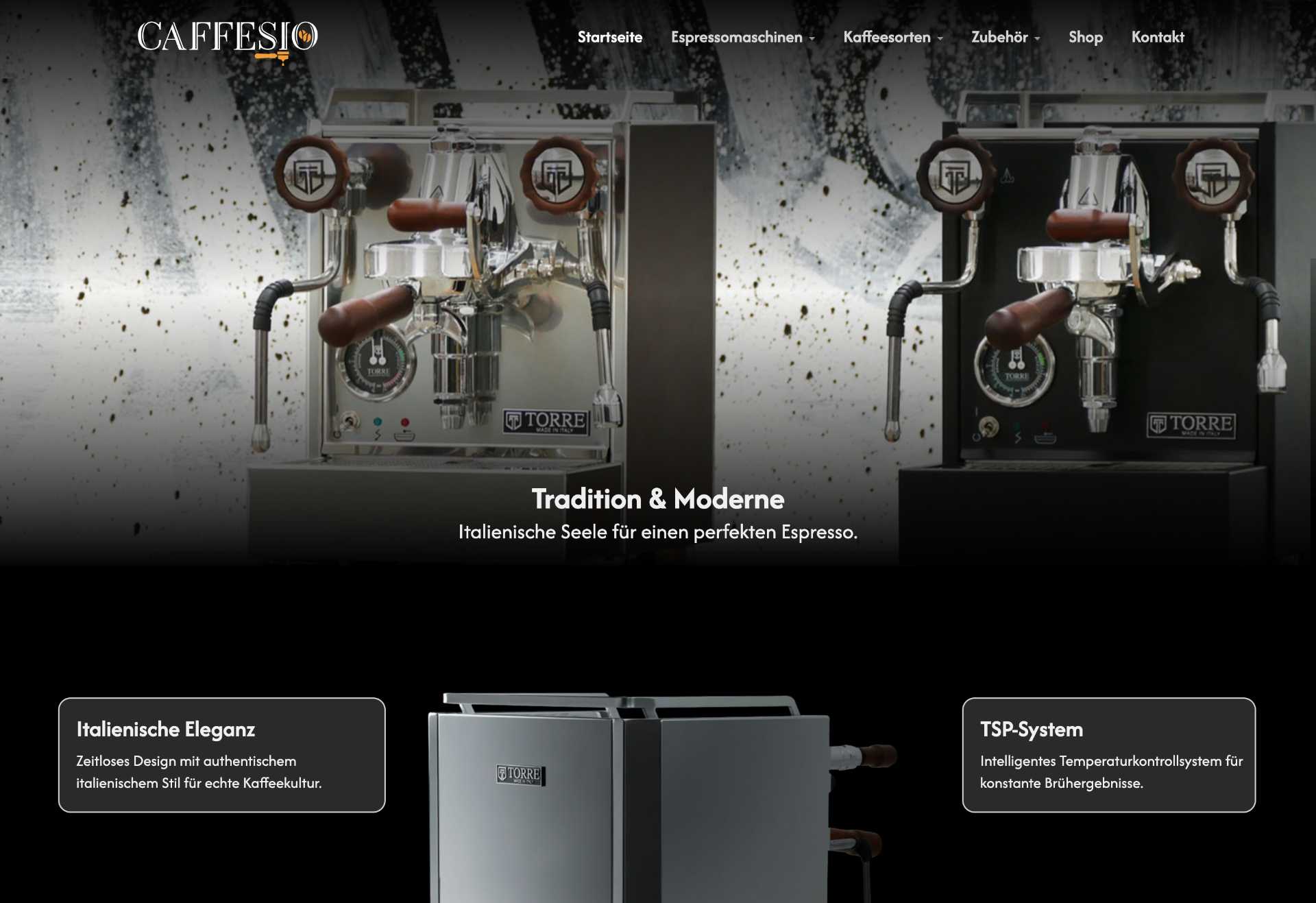 Caffesio - Weboldal