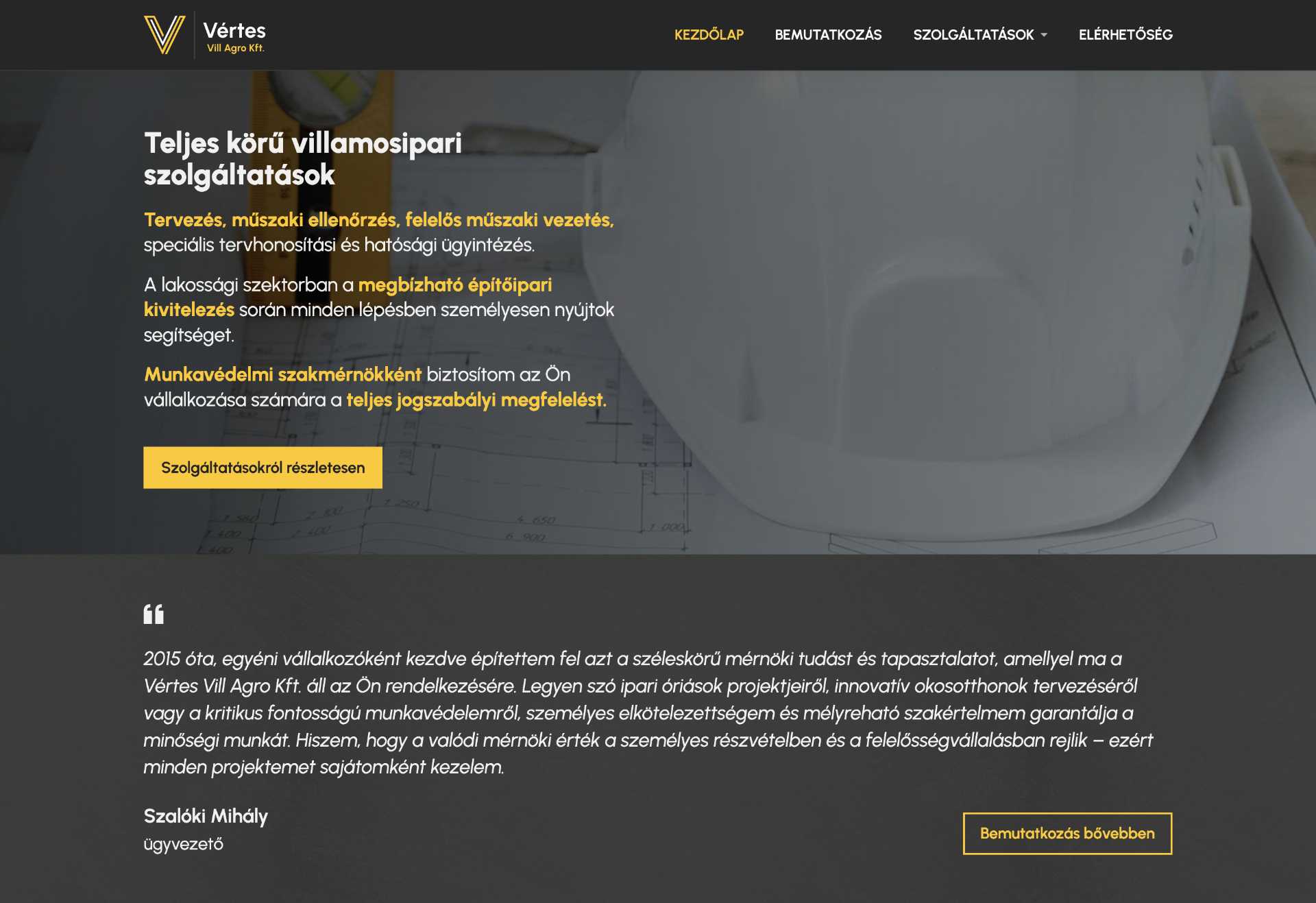 Vértes Vill Agro Kft. - Weboldal