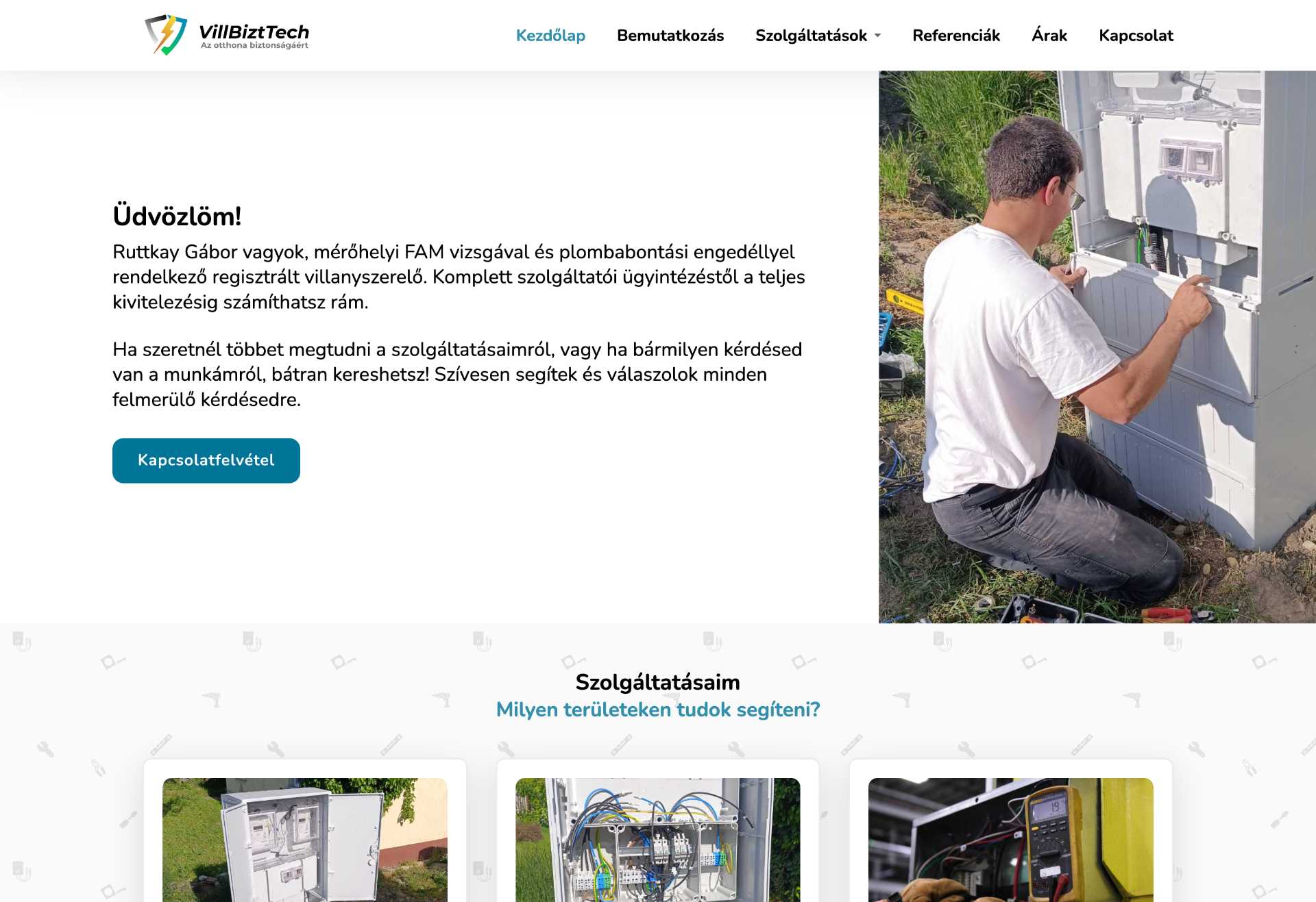 VillBiztTech - Weboldal