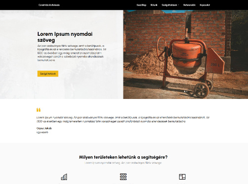 edigru weboldalkészítő rendszer - Téma 004