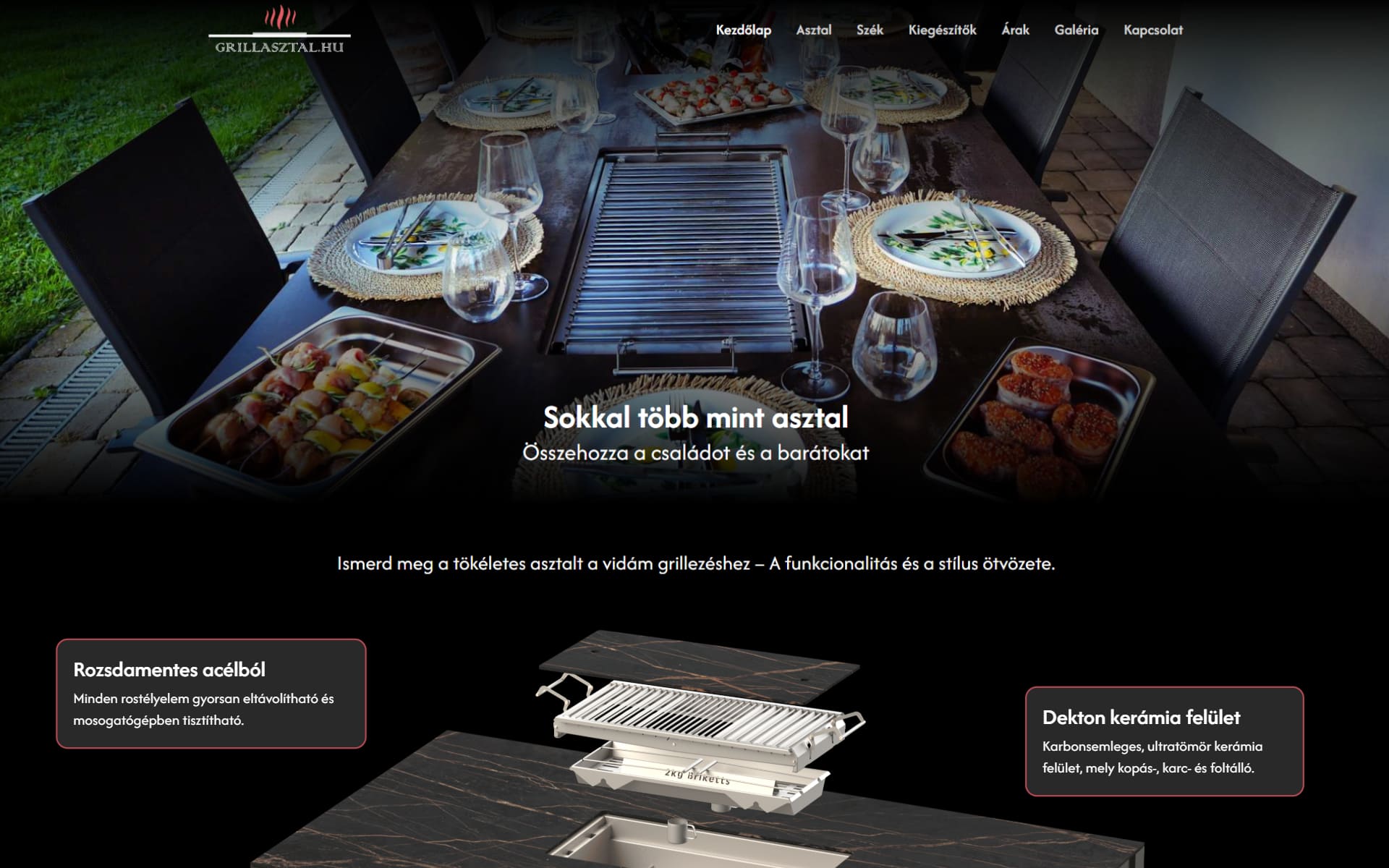 Grillasztal.hu - egyedi téma - Címlap | edigru weboldalkészítő rendszer