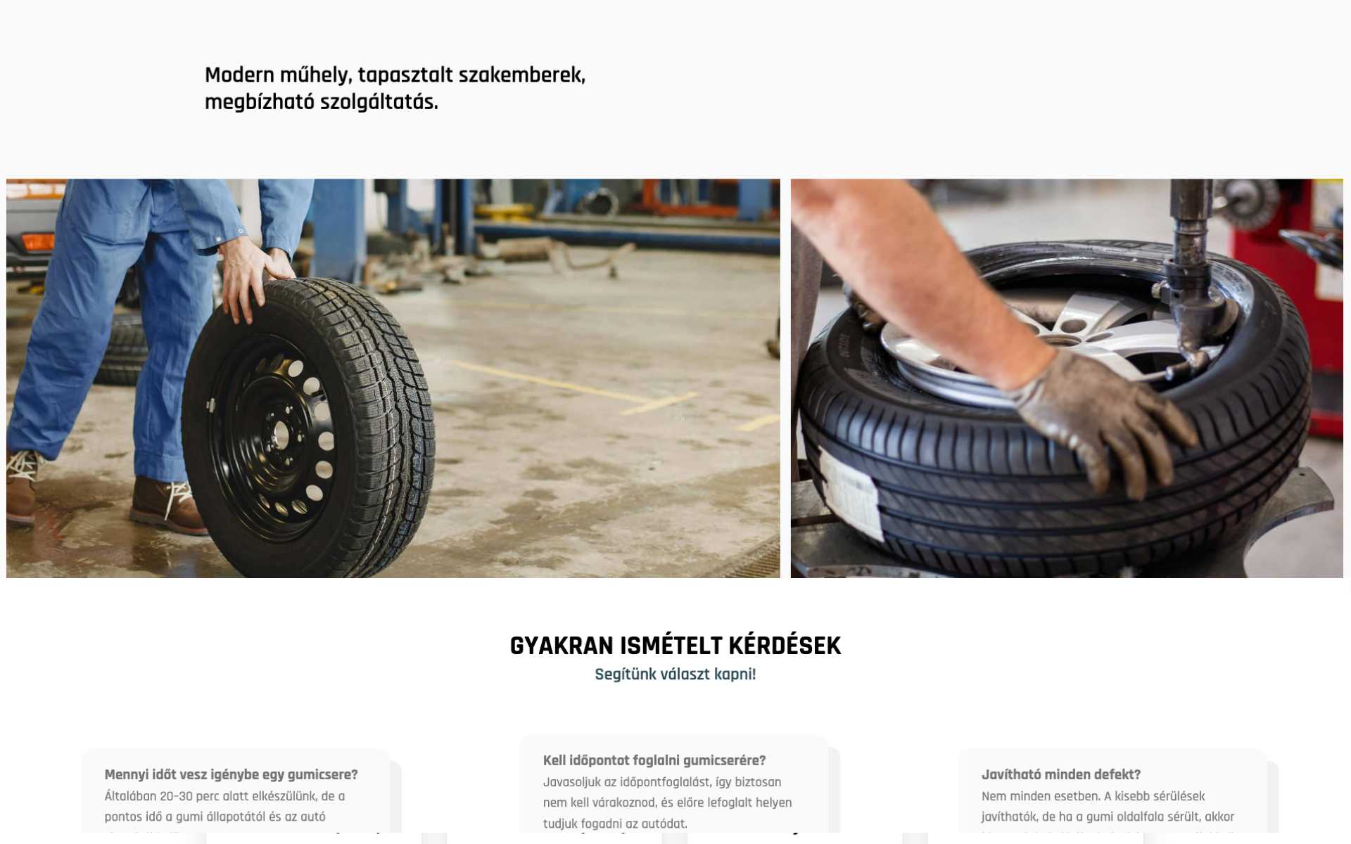 Tiresium gumiszerviz téma - Galéria és Gyakran ismételt kérdések - Autóápolás | edigru