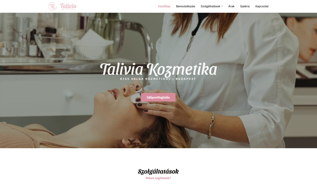 Talivia Kozmetika - Szépségápolás kategória - Témák - edigru weboldalkészítő rendszer